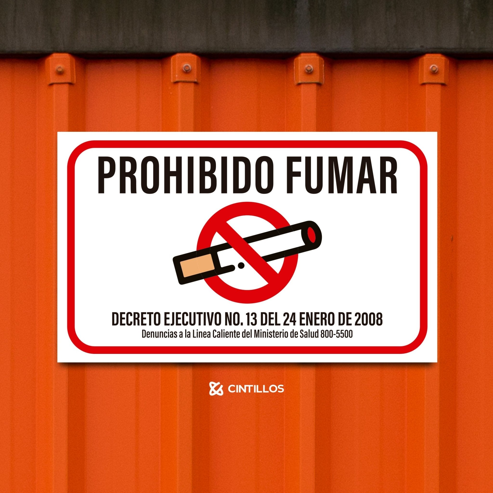 Letrero: Se Prohíbe Fumar - Cintillos.com.pa