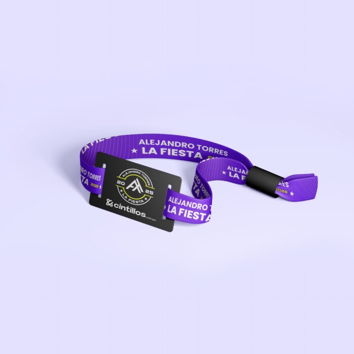 pulsera sublimada con RFID personalizada para eventos