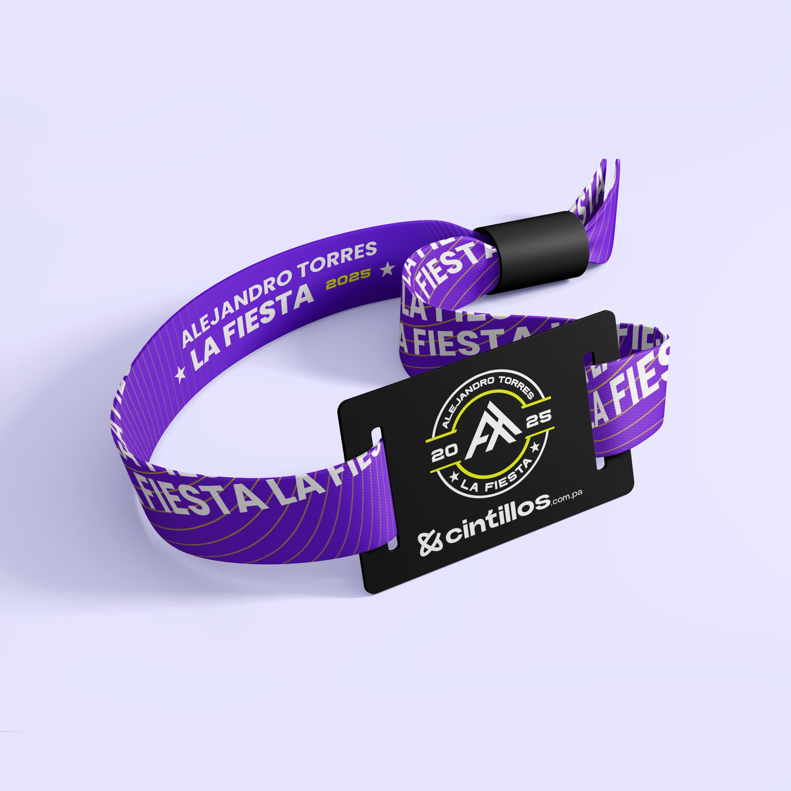 pulsera RFID con broche de seguridad y tarjeta integrada