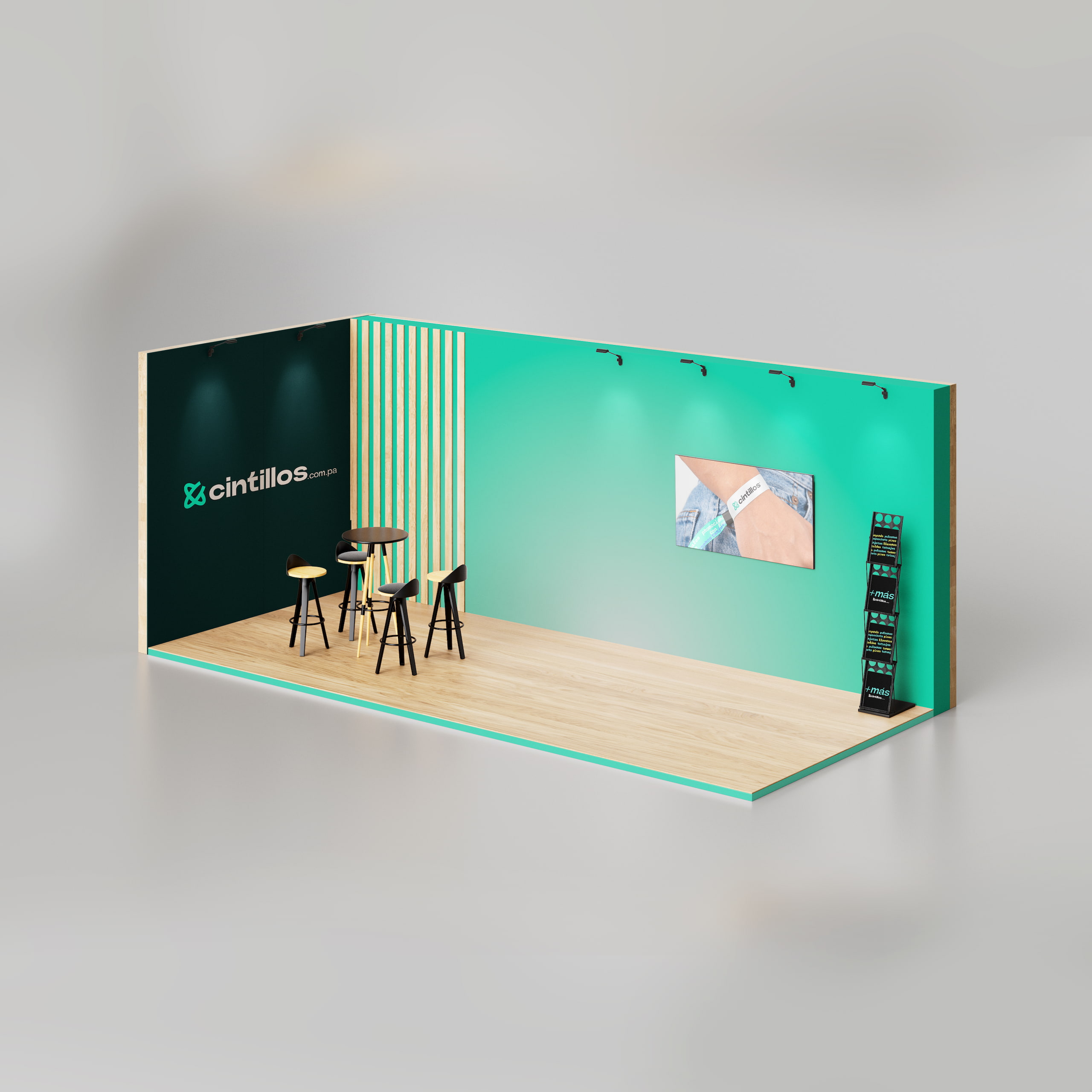 Stand Personalizado 3x2 Metros para Ferias y Exposiciones en Panamá